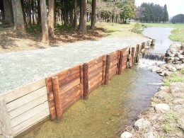 水路板柵復旧完成